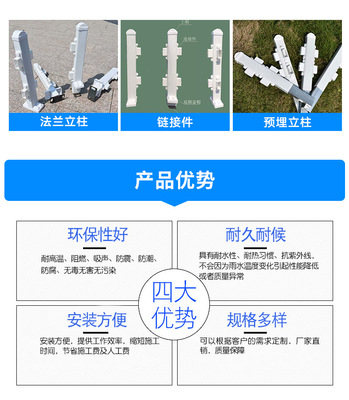 廠家定做園林綠化公園草坪花壇柵欄-PVC自家花園工廠門口草坪護欄
