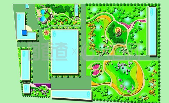 園林綠化規劃圖圖片